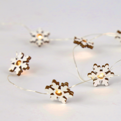 Φωτεινή Γιρλάντα "Wooden Snowflake" 10LED X07101140 Φωτεινή Γιρλάντα "Wooden Snowflake" 10LED X07101140
